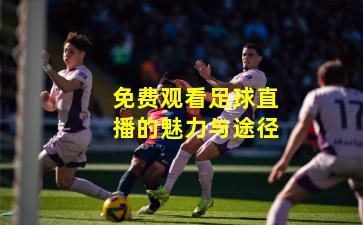 免费观看足球直播的魅力与途径